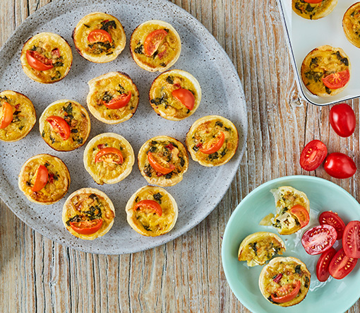 Mini Vegetable Quiches - Rafferty's Garden